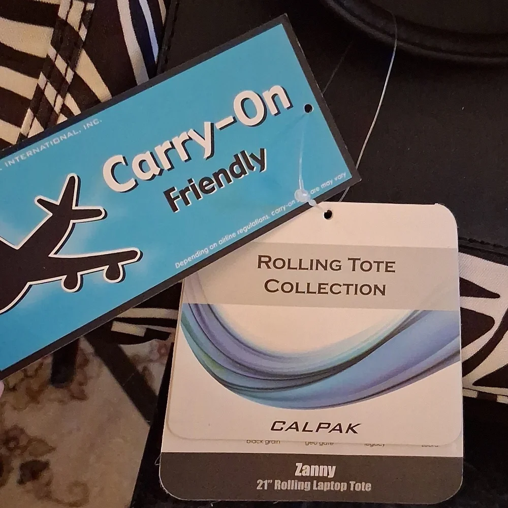 ROLLING TOTE CARRY ON BAG - Picture 2 of 3